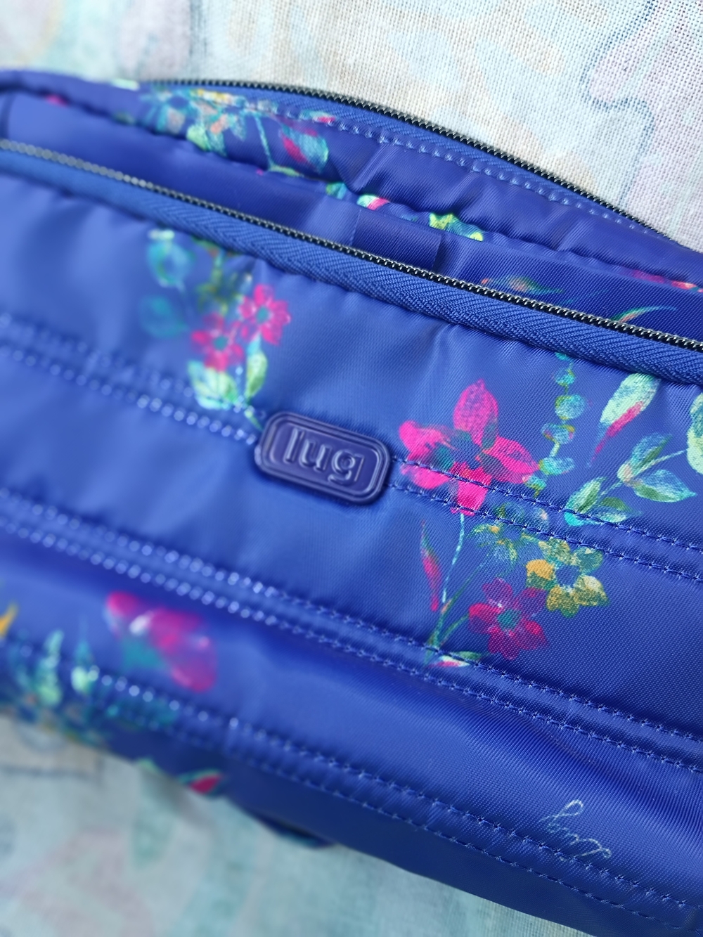 lug Blue Floral Crossbody Bag